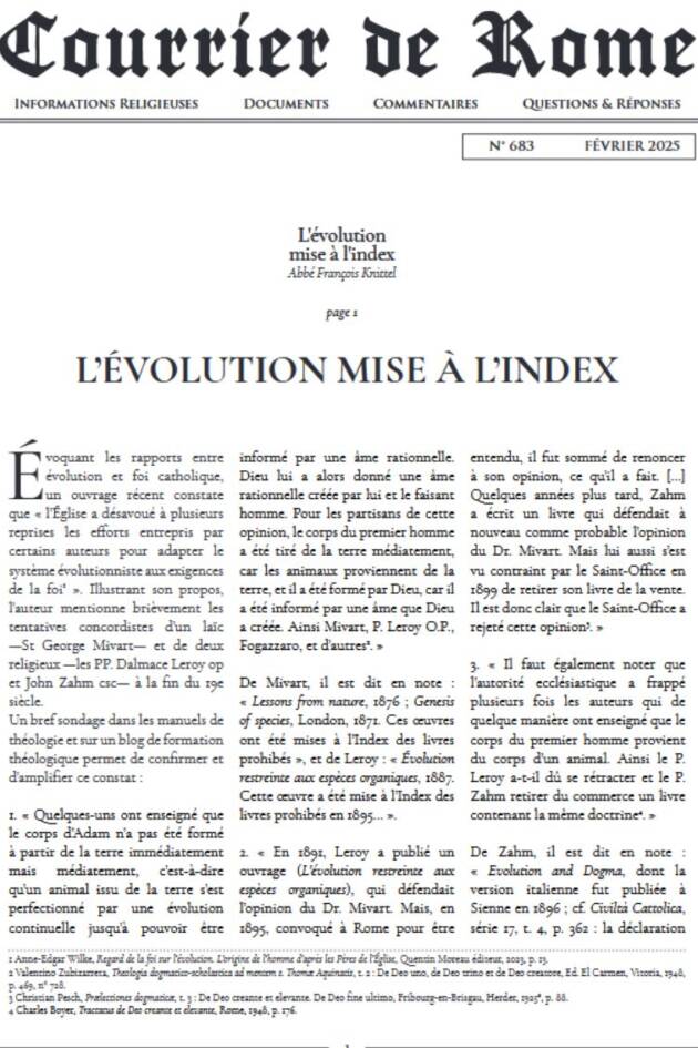 Courrier de rome Février 2025